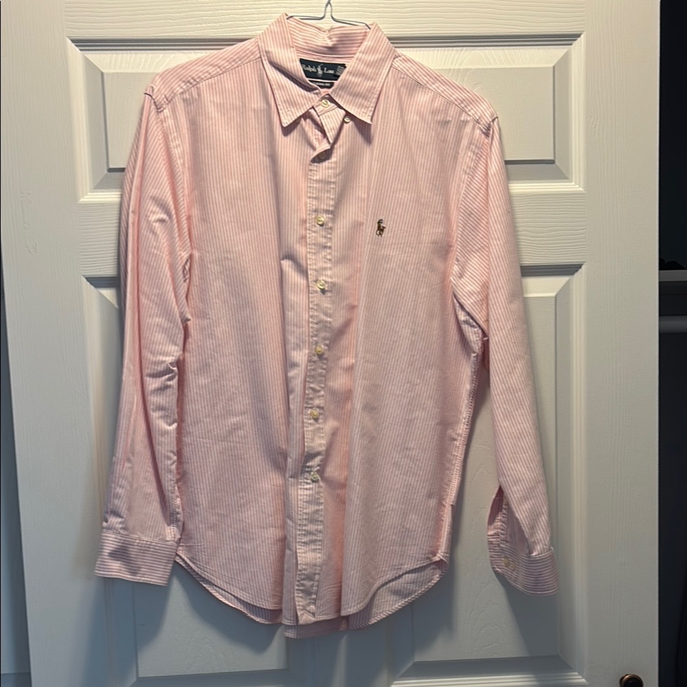 Polo by Ralph Lauren Pink Striped Men's Shirt